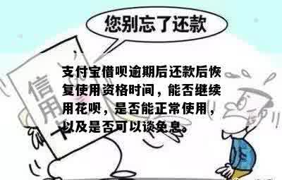 逾期还款后，借呗是否可以继续使用？如何重新获得借款资格？