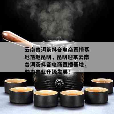 直播带货新风潮：普洱茶电商抖音基地引领消费者品味独特魅力