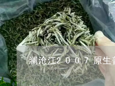 新 2007年版澜沧江古树茶：香韵浓，回味悠长