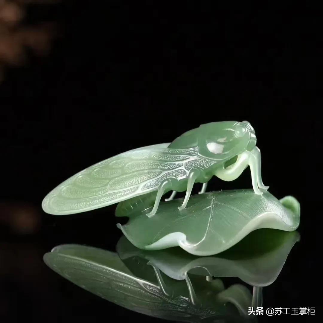 和田玉雕刻蝉的寓意与象征：探究自然美和生命轮回的象征