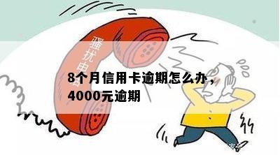 信用卡4000元逾期8个月了怎么办，会有什么后果？