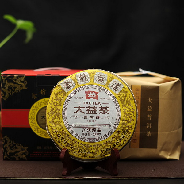 普洱茶熟茶大益金针白莲