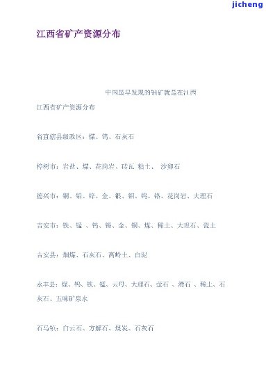 江西玉石分布在什么地方