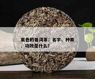 紫色的普洱茶是不是科技茶？有什么特点呢？