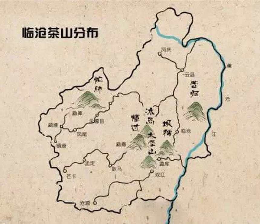 勐库产区普洱茶的产地：勐库、古林、勐海、勐腊。