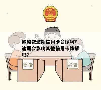 逾期还款后，微粒贷和信用卡是否会同时停用？