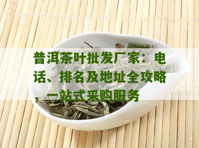 普洱茶批发总部位置和联系方式，询问价格及厂家