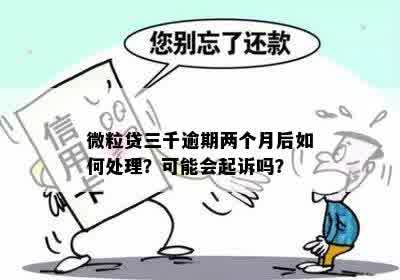 微粒贷逾期两个月会被起诉吗？怎么办？会有什么后果？