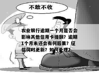 农业银行逾期一个月对其他信用卡提额产生影响吗？如何解决这个问题？