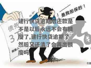 建行快贷逾期两天后还进去后是否可以再次贷款？