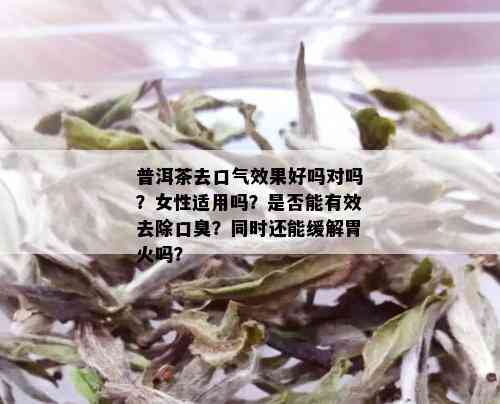 普洱茶去胃火吗？怎么喝？还是胃火？能降胃火吗？与口臭有关吗？