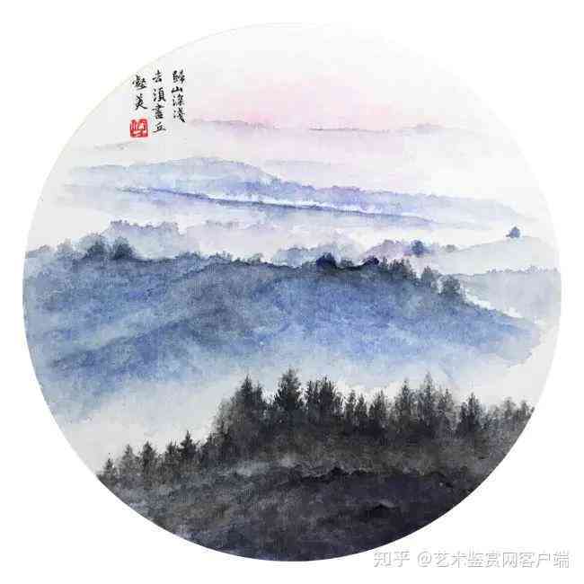 晴空下水墨般的色彩：探索大自然的晴水的颜色