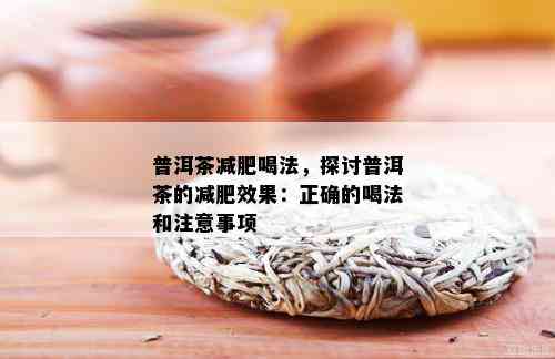 新普洱茶减肥效果与正确饮用方法的探讨