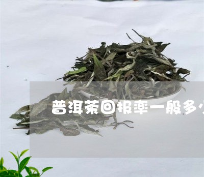 普洱茶回购率怎么算的呢