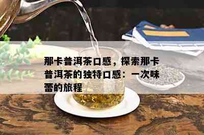 卡普洱茶的醇厚口感及其独特的魅力所在