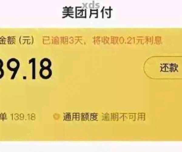 美团月付逾期一天还款后，额度无法使用的原因及解决方法