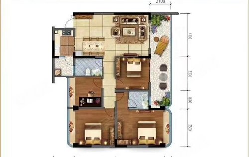 普洱茶城时光80平户型：项目建设地点，售房信息，二手房交易