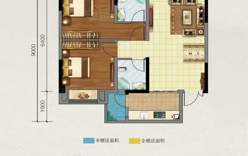 普洱茶城时光80平户型：项目建设地点，售房信息，二手房交易