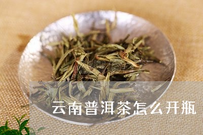 云南普洱茶怎么弄开的好