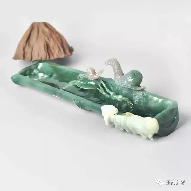 翡翠竹子摆件：精美工艺品，中式装饰，环保材质，独特设计