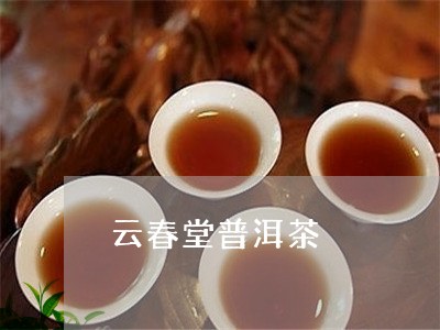 春匀堂普洱茶怎么样好喝吗