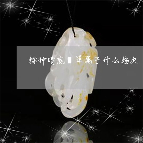 淡晴底翡翠属于什么档次