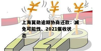 上海翼勋现在怎么还款：减免还款、是否需要还款、2020年的还款情况。