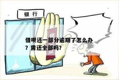 借呗逾期一天还款：全部款项还是部分款项？