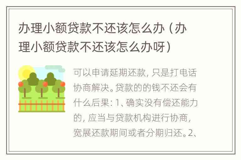 小额信贷还不上可以续贷吗