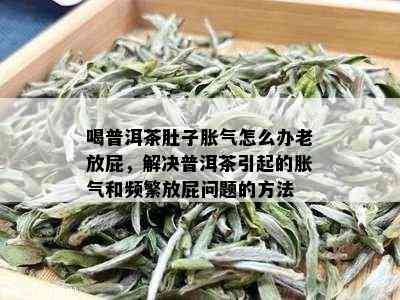 喝普洱茶气足一直放屁好吗