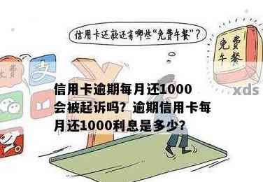 15年后逾期的1000元信用卡债务，你可能需要支付多少利息和费用？