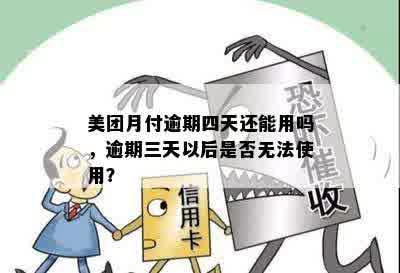 美团逾期三天后来还了月付还能使用吗？安全吗？怎么办？