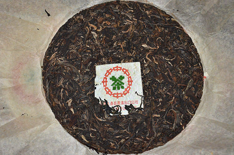 2000年中茶绿印普洱茶