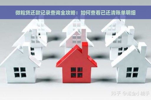 微粒贷还款记录查询：详细清单及操作指南