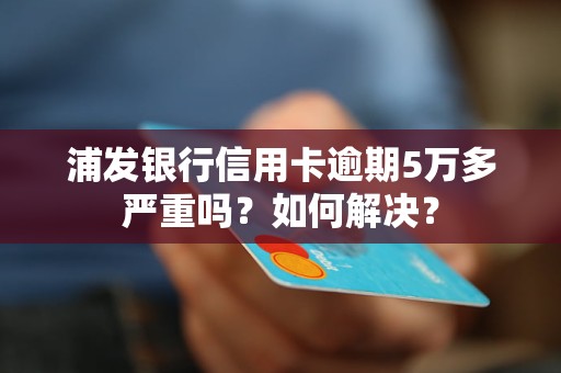 浦发信用卡逾期5万如何协商解决？相关策略和建议全面解析