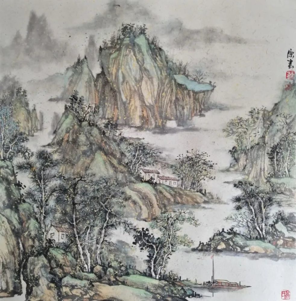 新翡翠半山春彩水墨画，贵气与雅致的完美结合