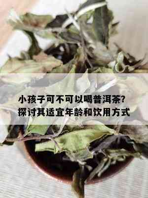 普洱茶与布洛芬：小孩可否饮用？两者之间是否存在相互作用？