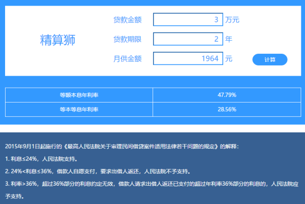 新 网商贷3万元借款，每月还款详细计算及分析