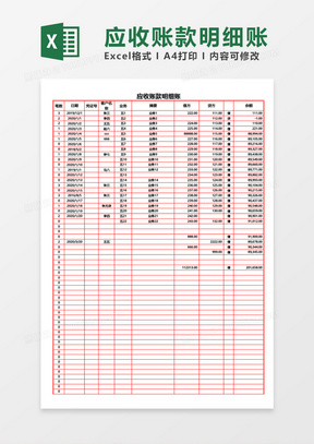 信用卡还款明细表格模板制作方法