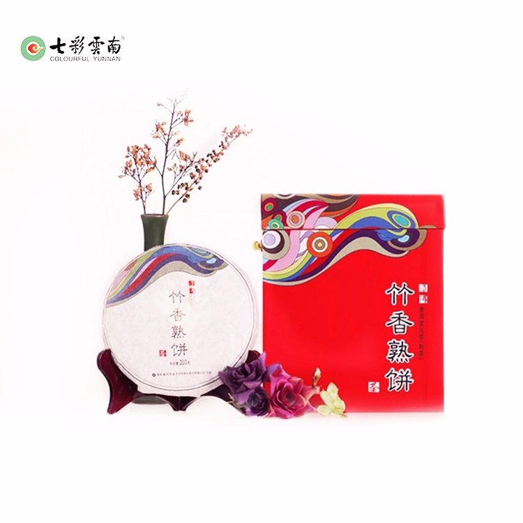 七彩云南普洱茶价格表七彩香韵：官方旗舰店，熟茶饼售价详情