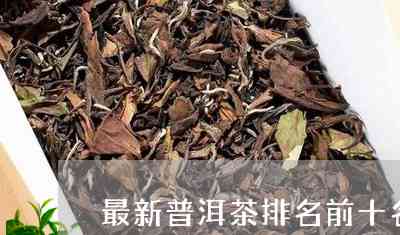 几大普洱茶有哪些名称