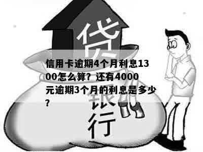 4000元信用卡逾期还款，几天内交应如何计算利息？