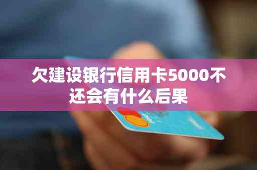 信用卡5000额度不还会带来哪些后果及应对措，让你全面了解债务处理方法