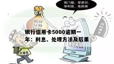 信用卡5000逾期一年会怎么样：处理方式及后果