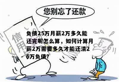 负债12万多久可以还清？怎么计算？