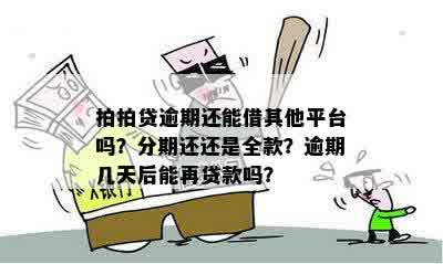 逾期的借款，能否转向其他贷款平台继续融资？