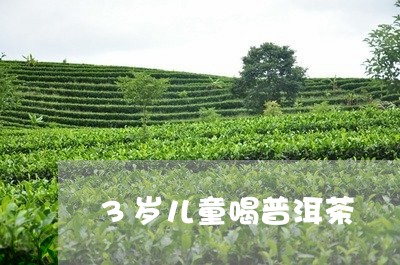 3岁宝宝能喝普洱茶熟茶吗