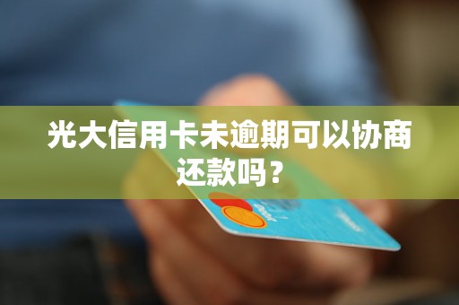 光大信用卡没有逾期怎么协商还款