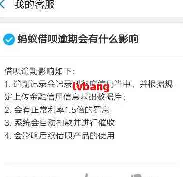 逾期30天蚂蚁借呗：后果、利息、罚息与还款策略