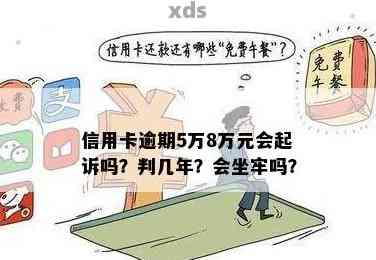 信用卡6万逾期不还判几年：多久会被起诉？